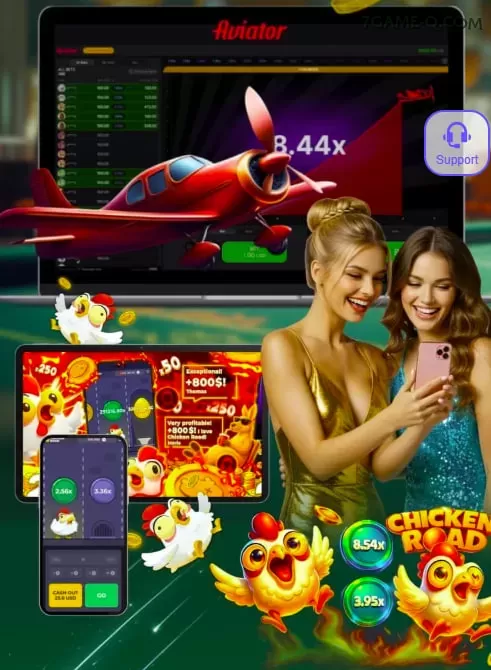 Aplicativo móvel 7game para iOS e Android